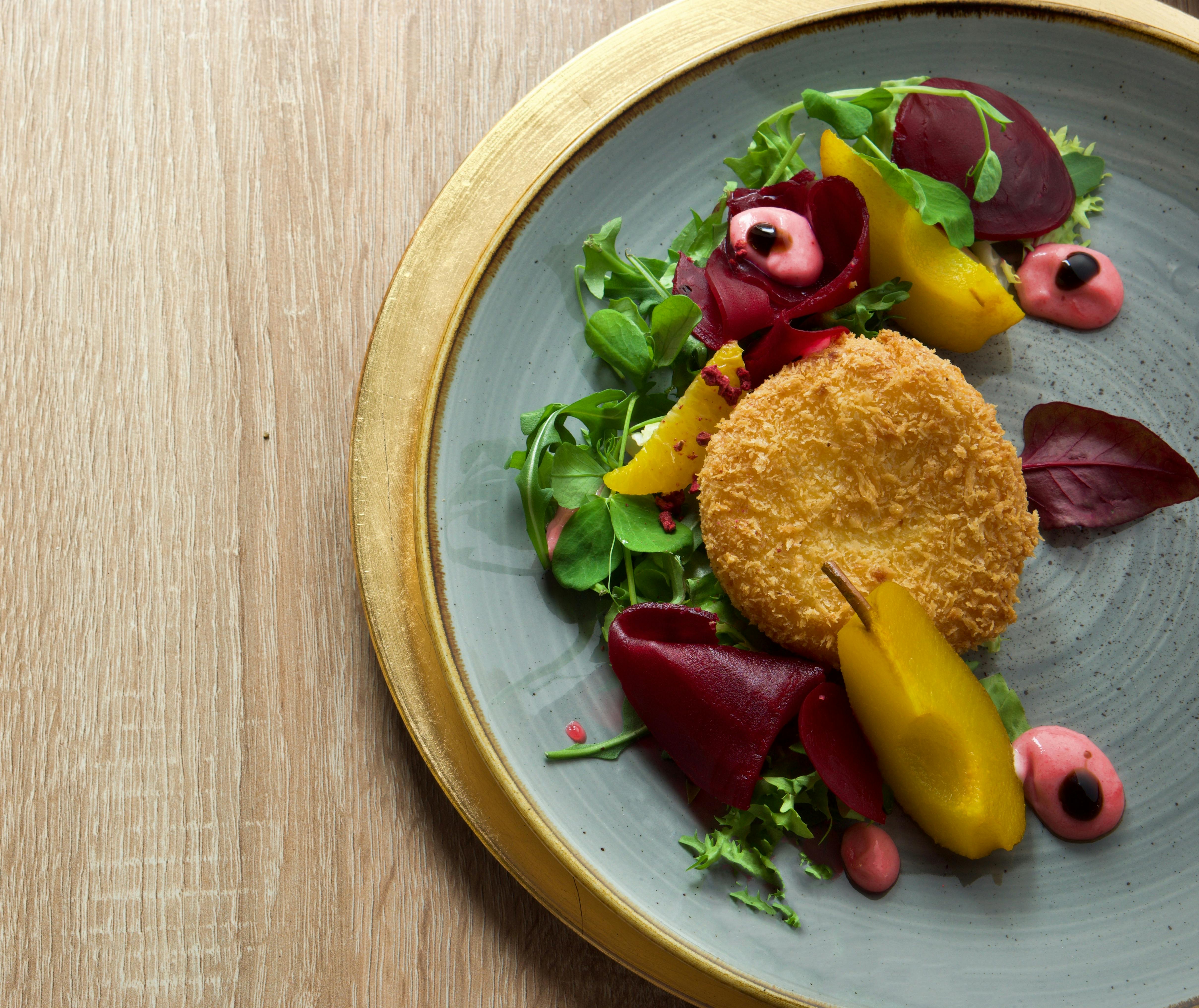 Grilled beef steak served on plate